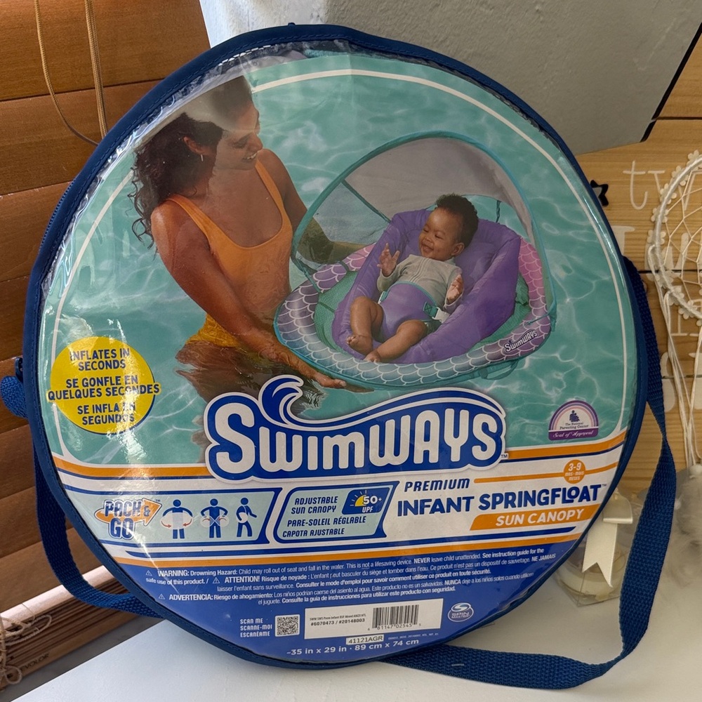 SwimWays Premium Infant Spring Float with Sun Canopy